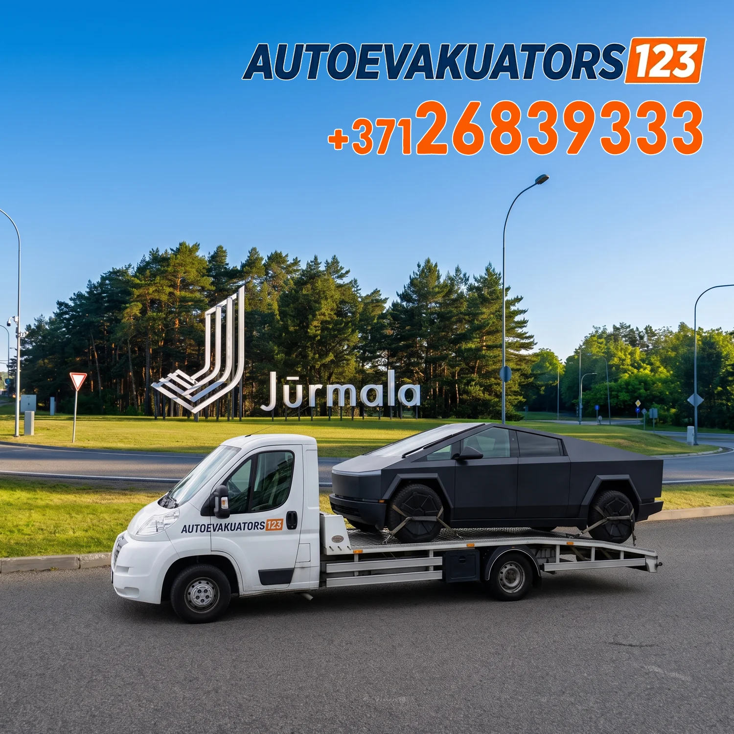 Jūrmalas evakuators - ātra auto evakuācija un tehniskā palīdzība uz ceļa Bulduros, Dzintaros, Majoros, Mellužos, Pumpuros, Slokā un Ķemeros. Autoevakuators transportē vieglos auto, apvidus mašīnas un mikroautobusus. Lēts un uzticams ceļa serviss, diennakts palīdzība 24/7 visā Jūrmalas teritorijā.