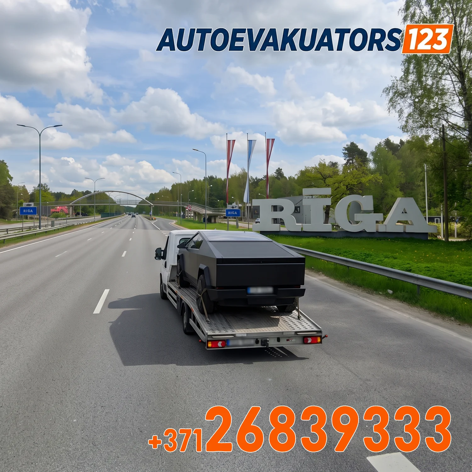 Diennakts autoevakuatora pakalpojumi Rīgā 24/7. Ātra vieglo auto un motociklu evakuācija, kā arī operatīva SOS transportēšana pēc avārijas vai ceļu negadījuma. Profesionāla tehniskā palīdzība uz ceļa Rīgas centrā un Mikrorajonos. Droša transportlīdzekļu nogādāšana līdz tuvākajam autoservisam.